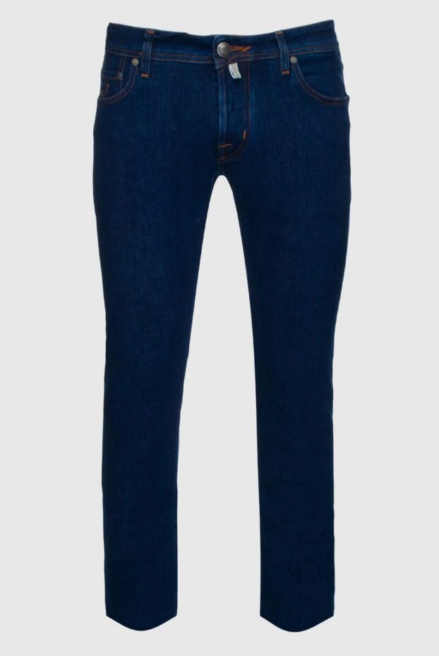 Jacob Cohen man men's blue cotton jeans buy with prices and photos 158497 - photo 1
