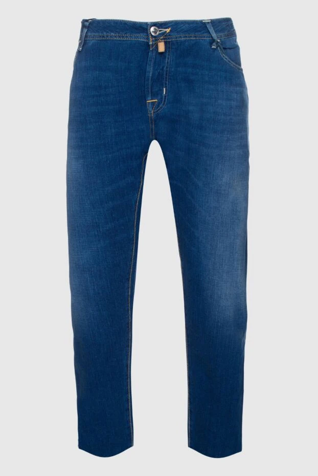 Jacob Cohen man blue cotton jeans for men buy with prices and photos 158499 - photo 1