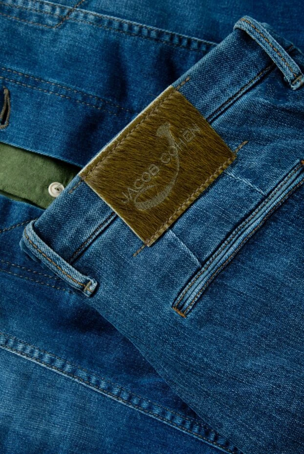 Jacob Cohen мужские синие джинсы с комфортной посадкой и ровным кроем 158503 - фото 2