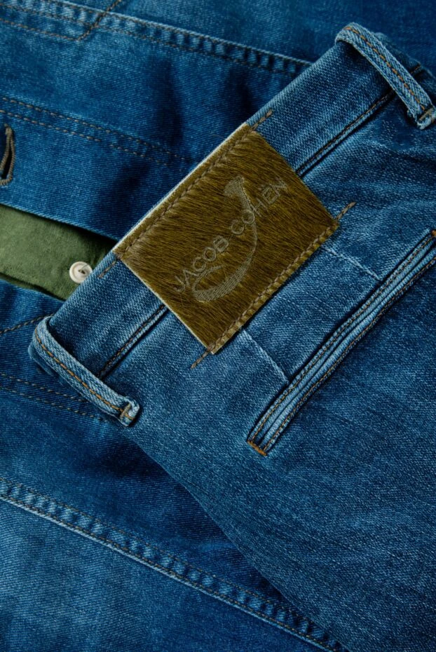 Jacob Cohen мужские синие джинсы с комфортной посадкой и ровным кроем 158503 - фото 3