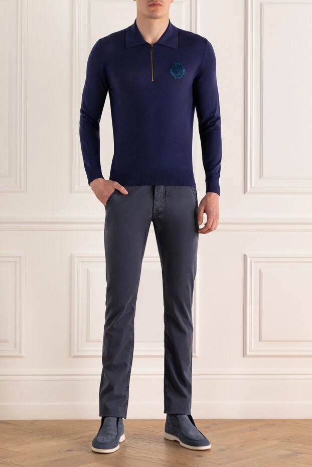 Jacob Cohen man blue cotton jeans for men buy with prices and photos 158505 - photo 2