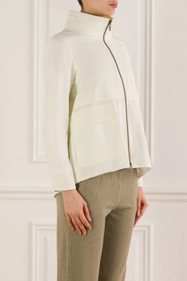 Tonet вітровка з поліестеру та бавовни біла жіноча 158535 - фото 3