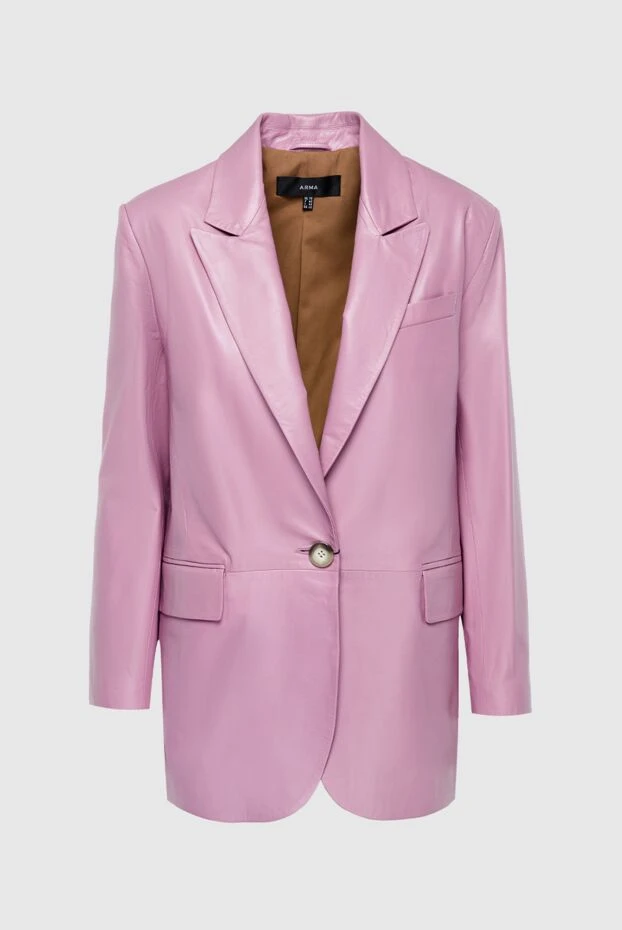 Fleur de Paris pink leather jacket for women 158564 - photo 1