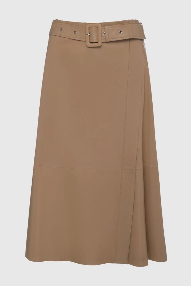 Fleur de Paris woman beige leather skirt for women buy with prices and photos 158567 - photo 1