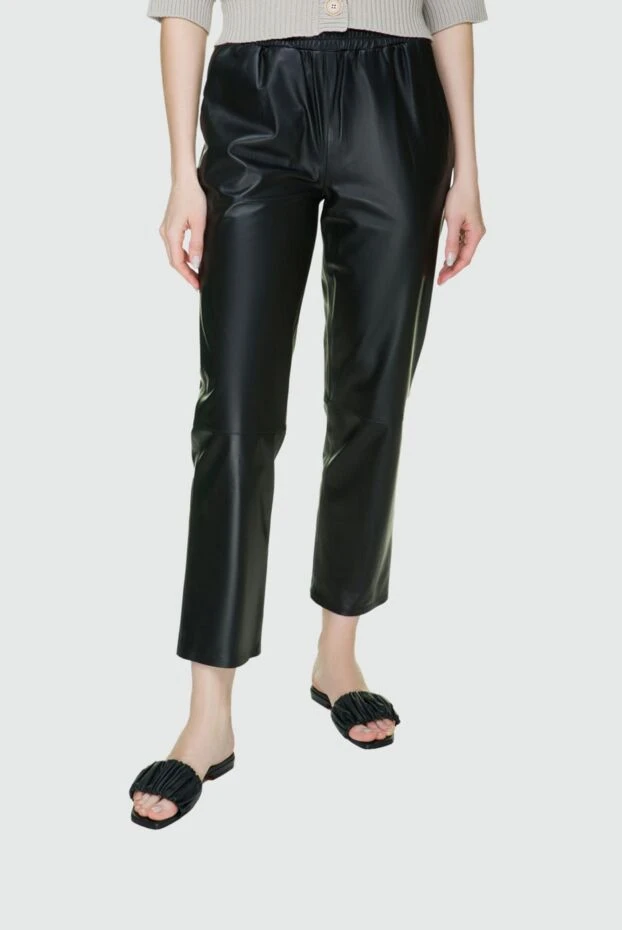 Fleur de Paris woman women's wide black pants 184766 - photo 3