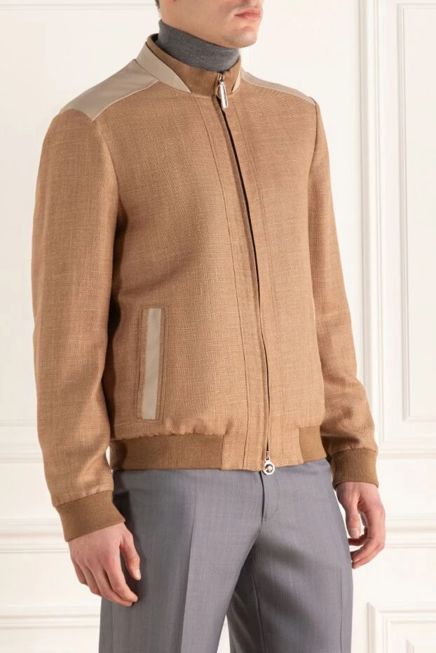 Stefano Ricci beige wool, silk and linen jacket for men 158604 - photo 3