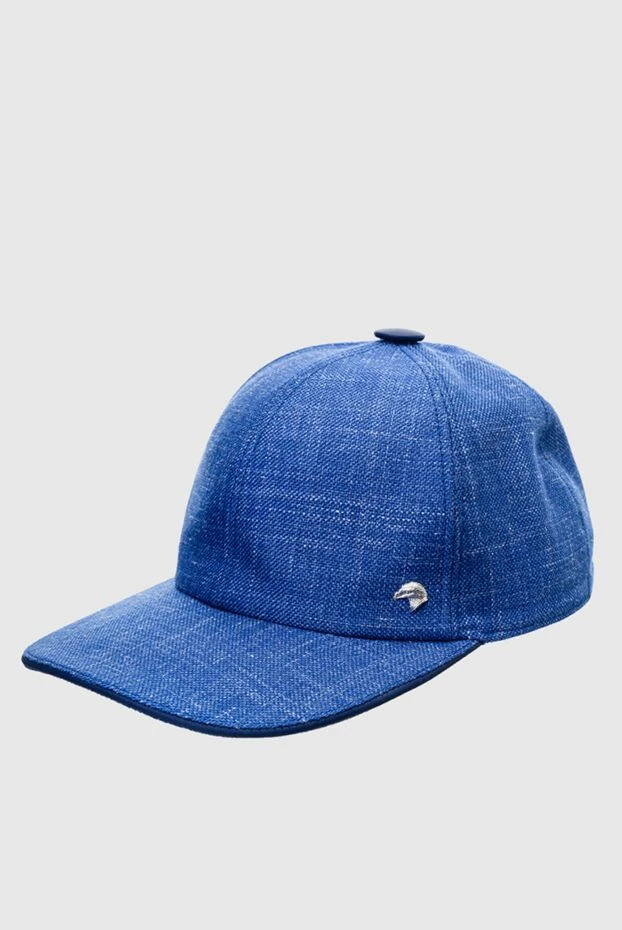 Stefano Ricci blue men's wool, silk and linen cap 158614 - photo 3