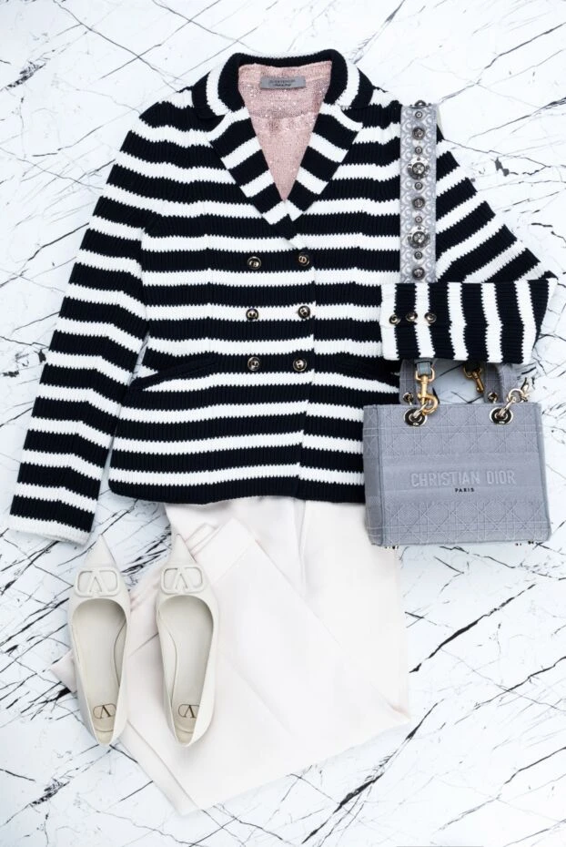 Dior кардиган з бавовни чорний жіночий 158628 - фото 2