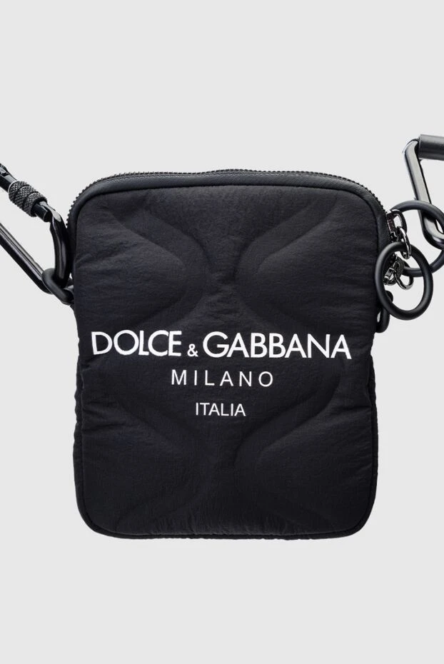 Dolce & Gabbana man shoulder bag in polyamide, genuine leather and elastane, black for men 158659 - photo 1