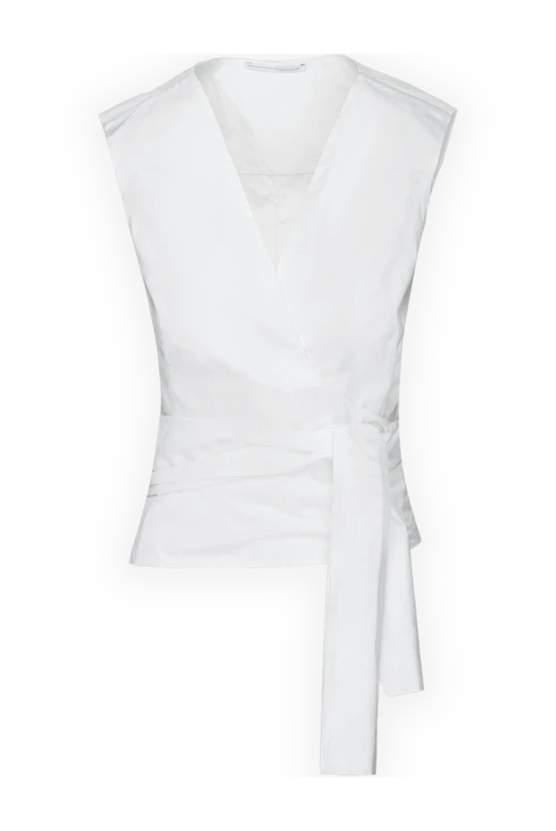 Ermanno Scervino women's blouse with a ribbon at the waist white 158699 - photo 1