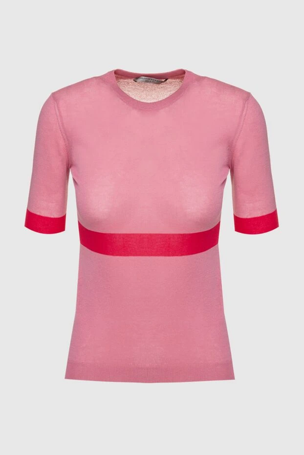 Ermanno Scervino женские блуза из хлопка и полиамида розовая женская купить с ценами и фото 158701 - фото 1