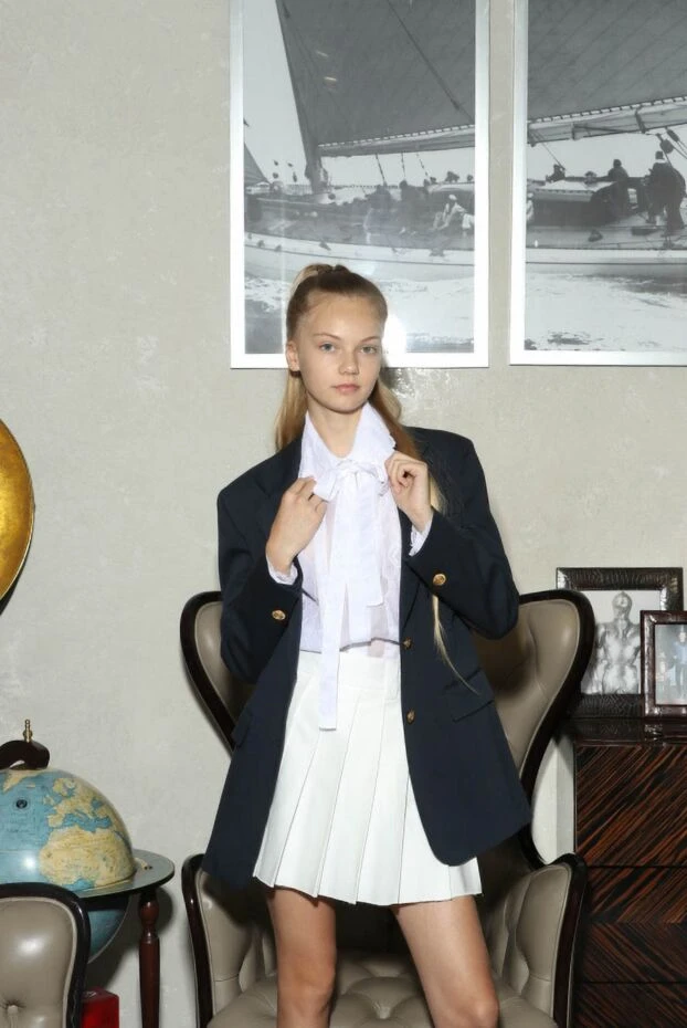 Ermanno Scervino women's silk blouse with ruffles white 158702 - photo 2