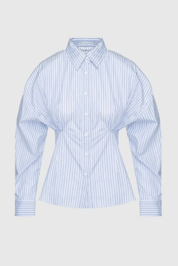 Ermanno Scervino женские блуза из хлопка голубая женская купить с ценами и фото 158705 - фото 1