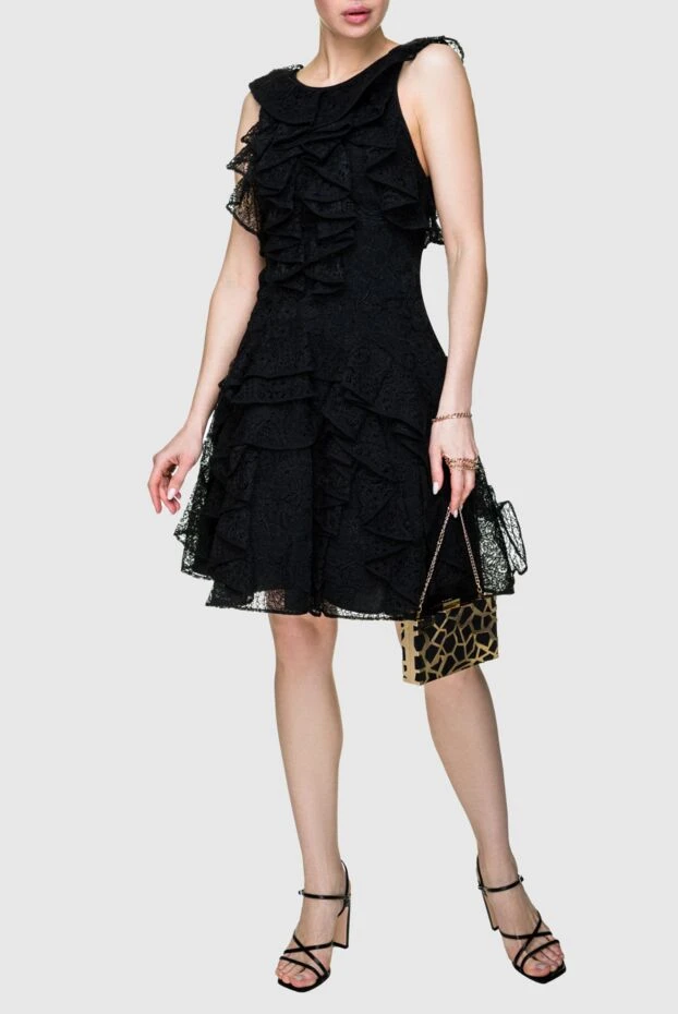 Ermanno Scervino женские платье из шелка и полиамида чорное женское купить с ценами и фото 158713 - фото 2