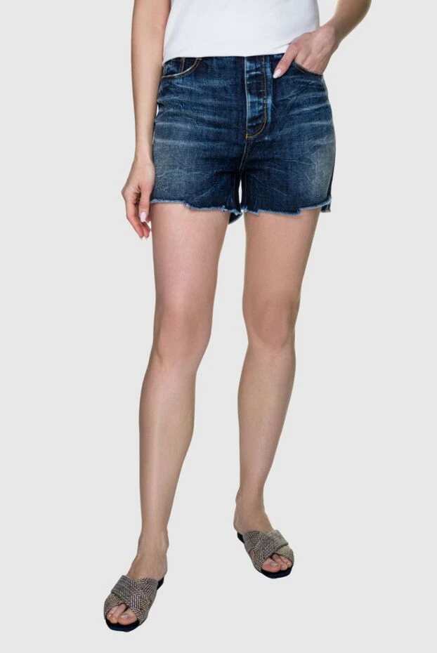 Citizens of Humanity woman women's blue denim shorts 181072 - photo 3