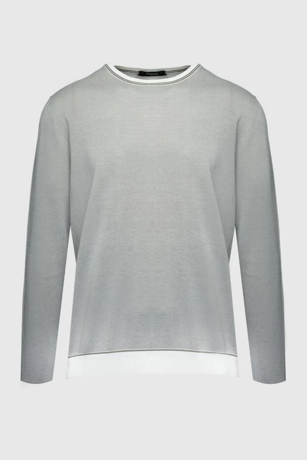 Beige cotton and silk jumper for men - photo 1