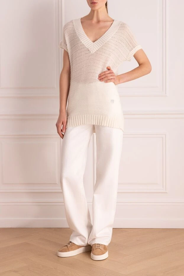 Max&Moi woman white cashmere jumper for women buy with prices and photos 158859 - photo 2