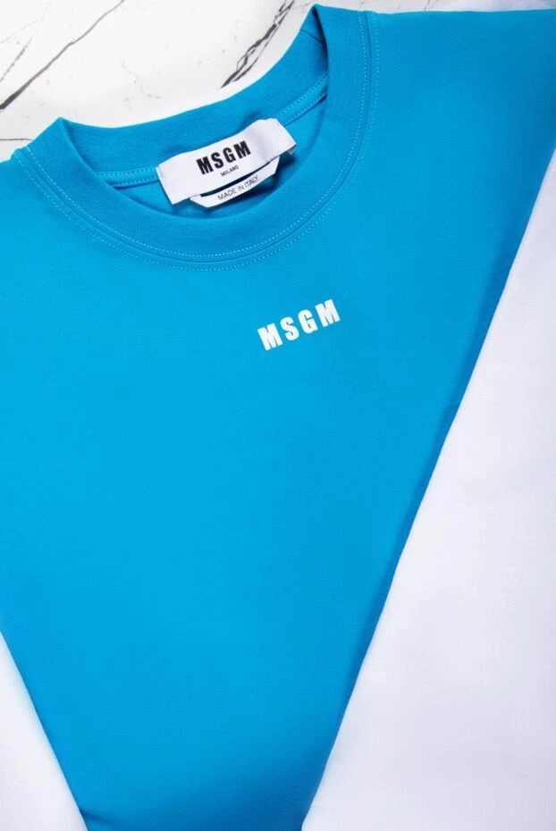 MSGM боді з бавовни блакитне жіноче 158878 - фото 2