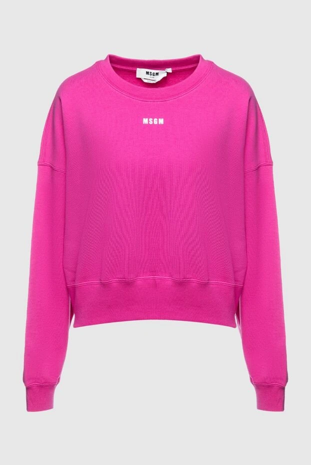 MSGM woman pink cotton sweatshirt for women 158886 - photo 1