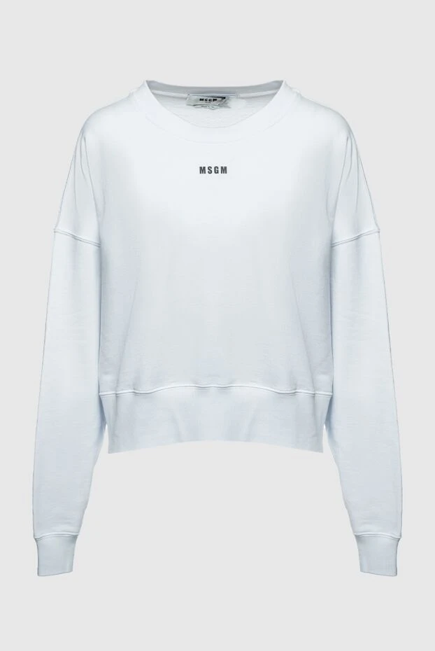 MSGM woman white cotton sweatshirt for women buy with prices and photos 158887 - photo 1