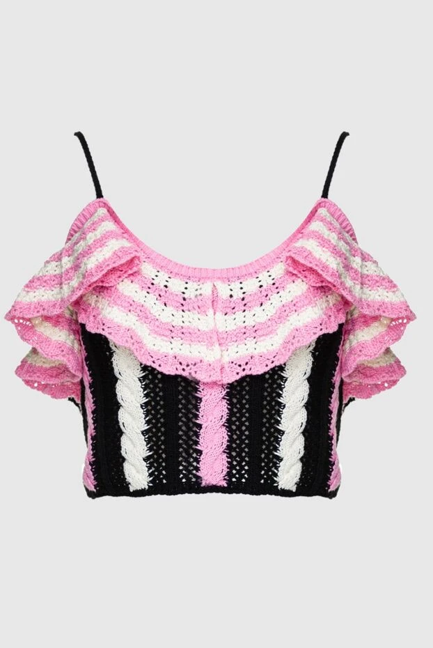 MSGM top made of cotton pink for women 158888 - photo 1