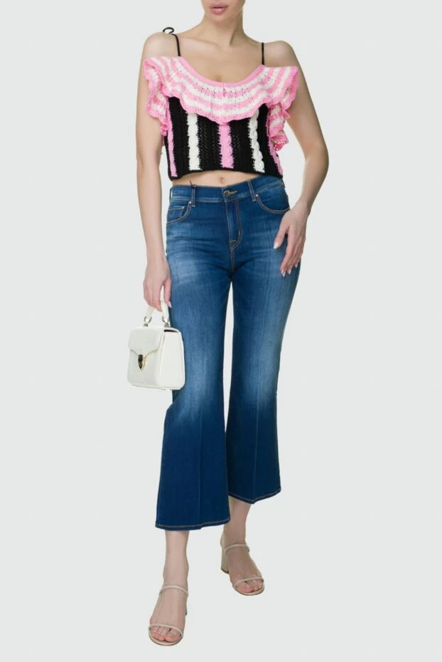 MSGM woman women's pink cotton top 158888 - photo 2