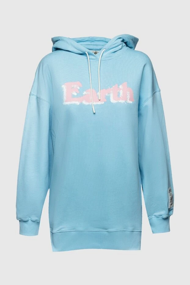 MSGM woman cotton hoodie blue for women buy with prices and photos 158894 - photo 1
