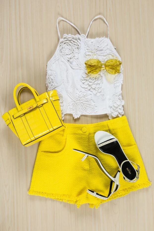 MSGM white cropped cotton top with textured decor 158901 - photo 2