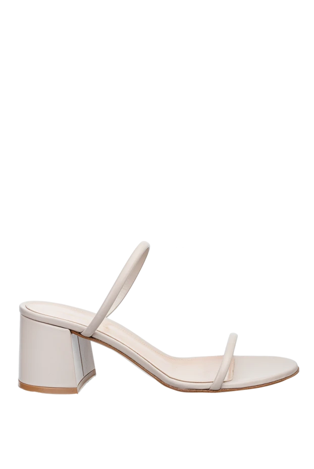 Gianvito Rossi woman beige leather sandals for women buy with prices and photos 158916 - photo 1