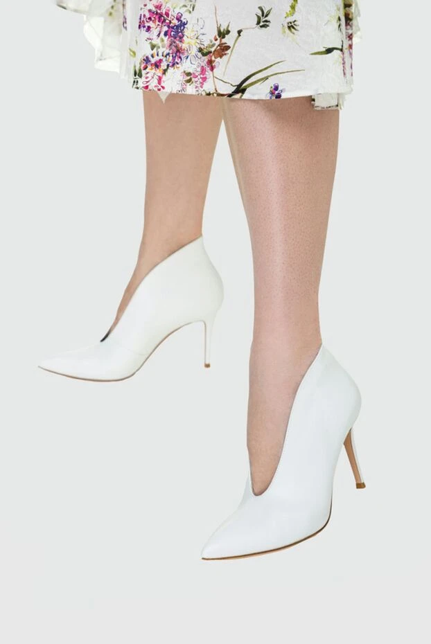 Gianvito Rossi woman white leather ankle boots for women buy with prices and photos 158920 - photo 2