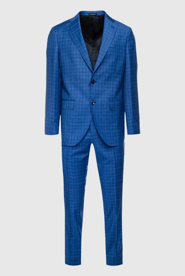 Sartoria Latorre мужские костюм мужской из шерсти синий купить с ценами и фото 158924 - фото 1