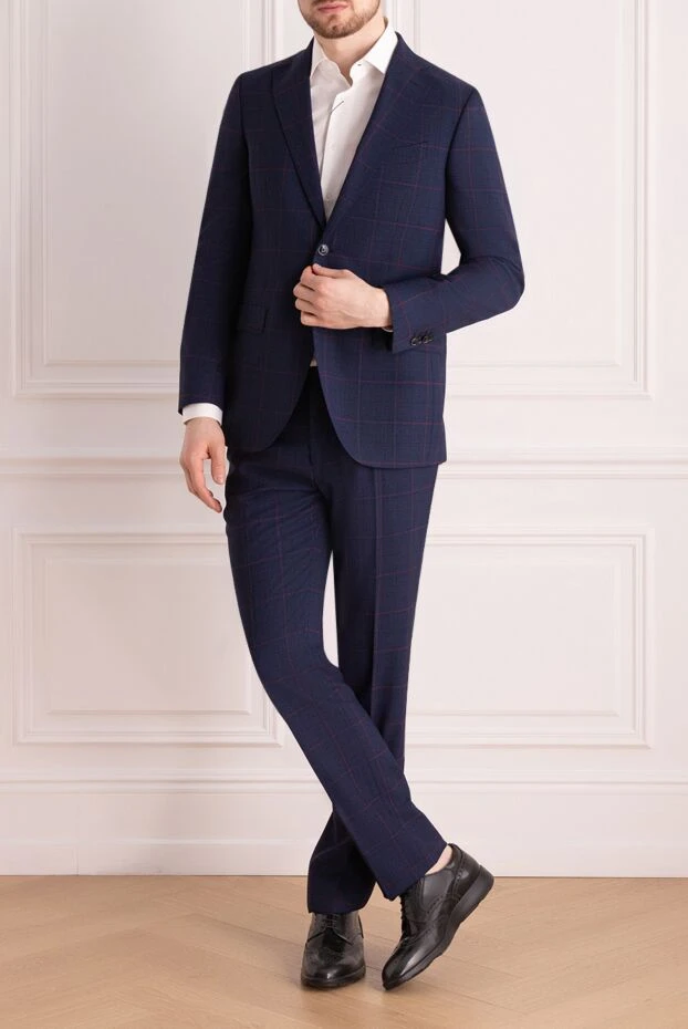 Sartoria Latorre man men's suit made of wool, blue buy with prices and photos 158926 - photo 2