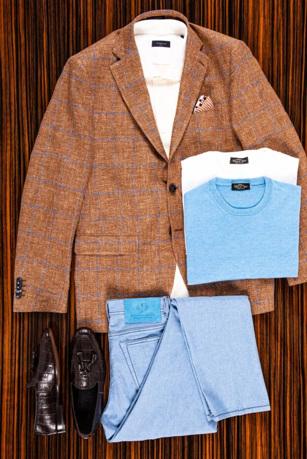 Brown cotton and linen jacket - photo 2