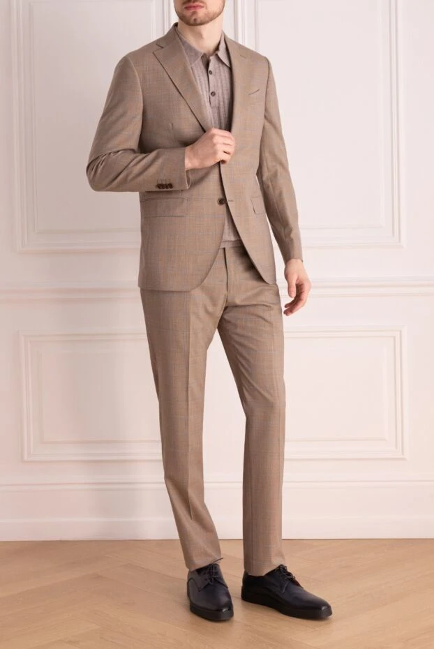 Sartoria Latorre man beige men's wool suit buy with prices and photos 158934 - photo 2