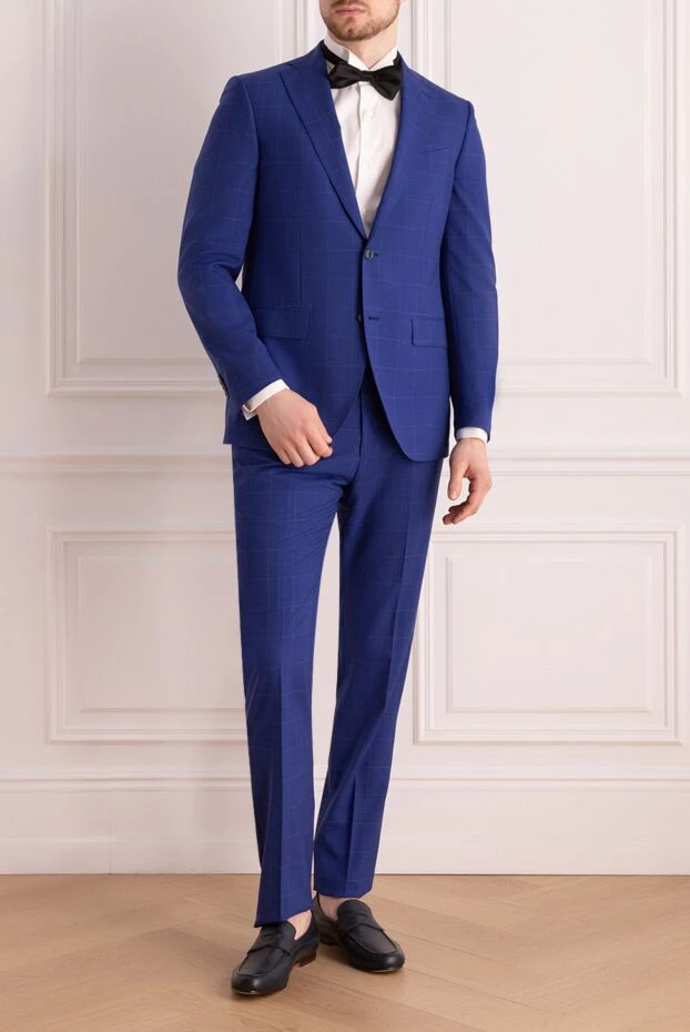 Sartoria Latorre man men's suit made of wool, blue 158935 - photo 2