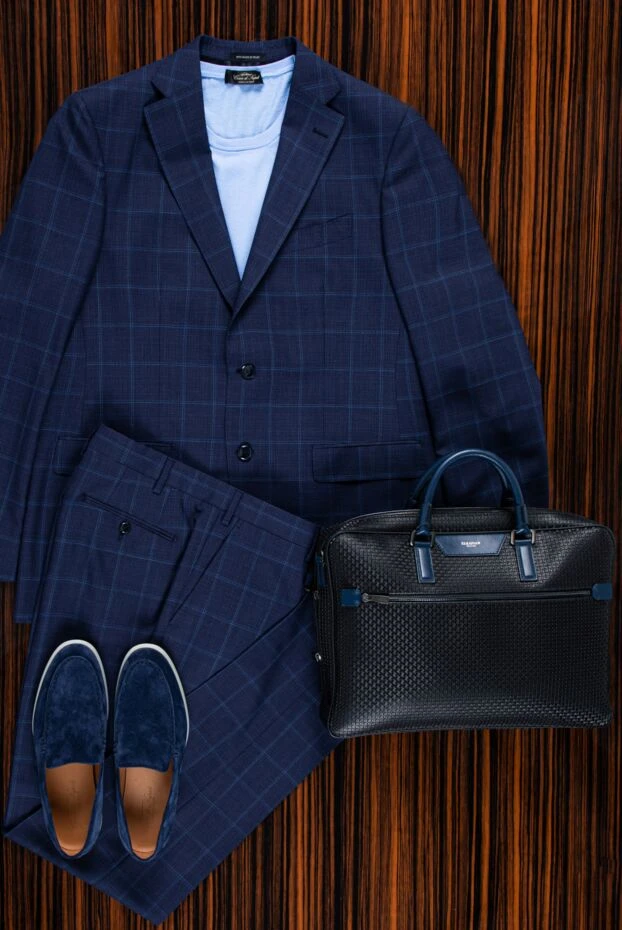 Sartoria Latorre smooth wool suit with a two-button jacket and slits at the back 158937 - photo 2