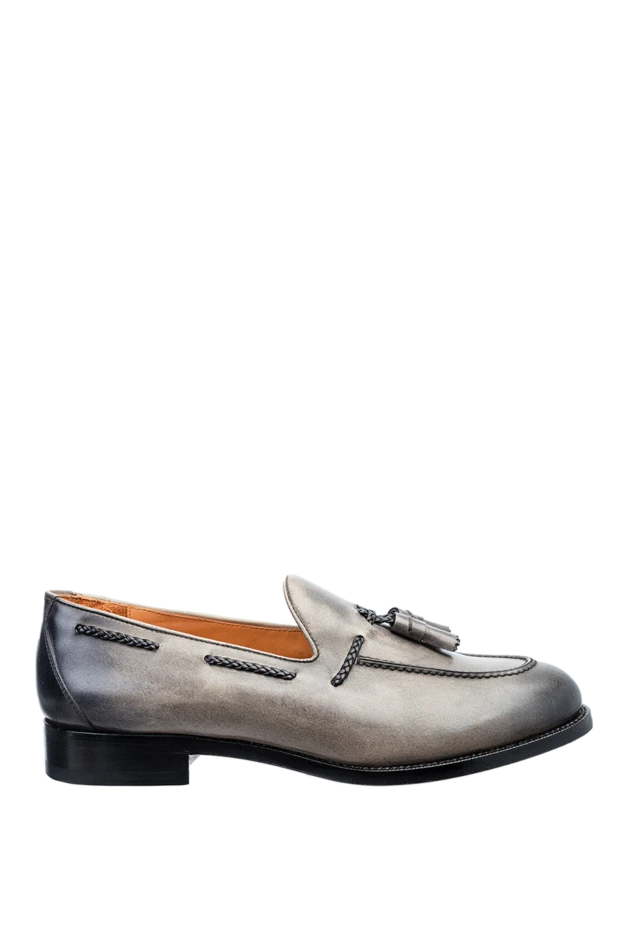 Pellettieri di Parma gray leather loafers for men 158983 - photo 1