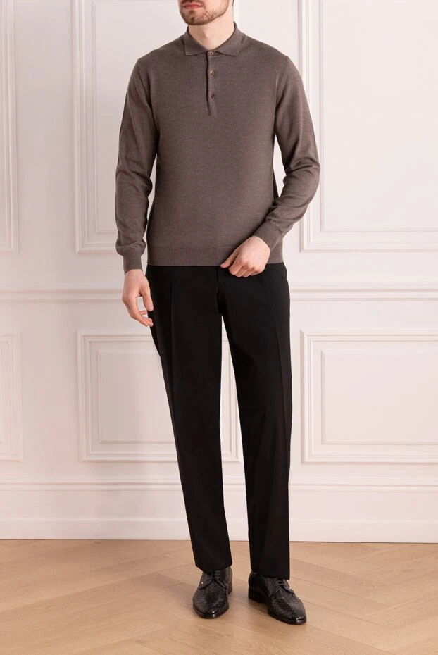 Cesare di Napoli man black wool trousers for men buy with prices and photos 158993 - photo 2