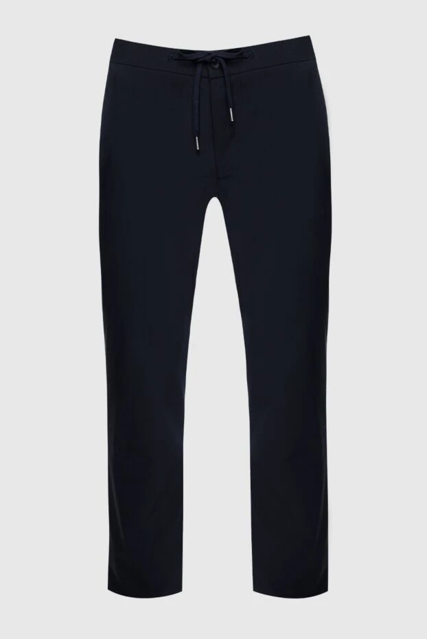 Cesare di Napoli мужские брюки из шерсти синие мужские купить с ценами и фото 158997 - фото 1