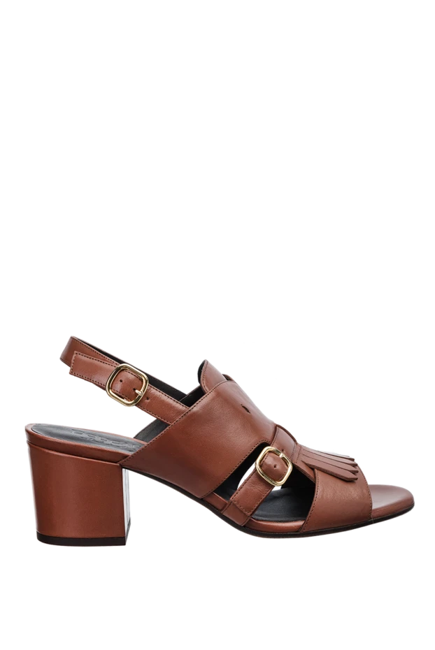 Doucal`s woman brown leather sandals for women 159017 - photo 1