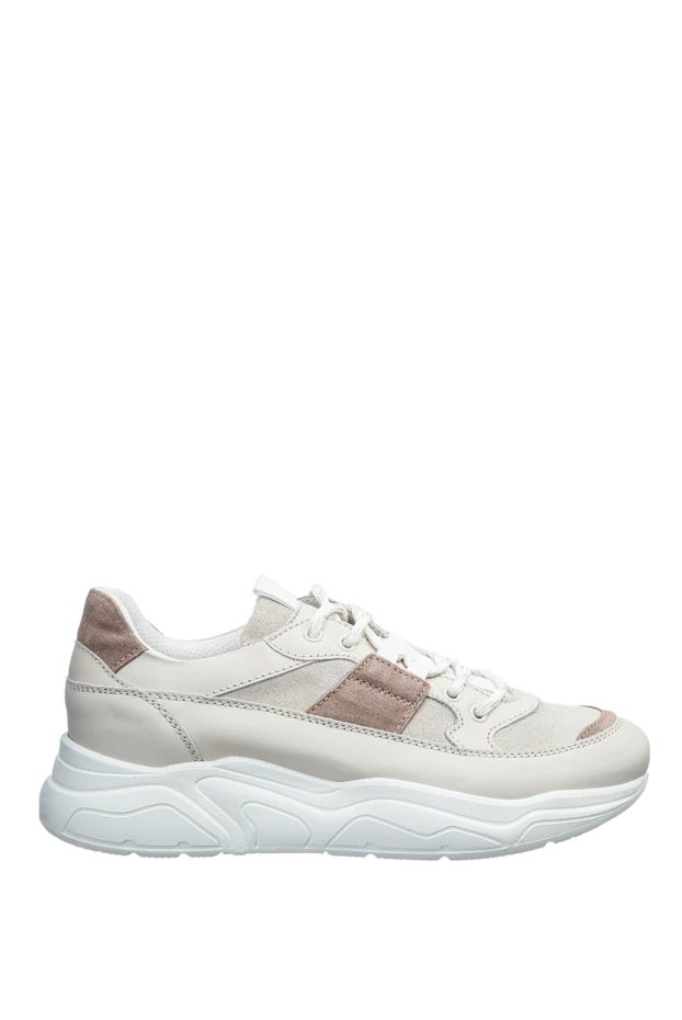 Doucal`s woman beige leather sneakers for women 159021 - photo 1