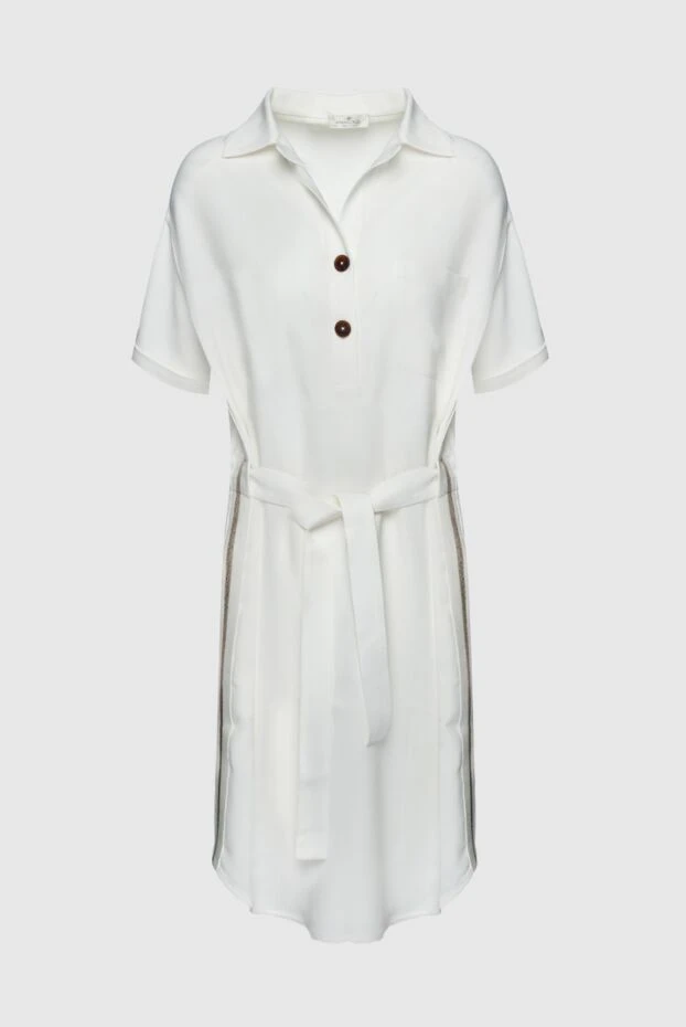 Panicale женские платье из вискозы белое женское купить с ценами и фото 159050 - фото 1