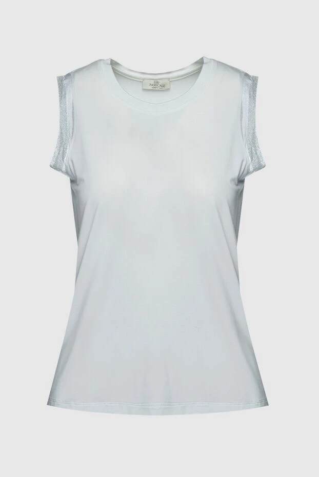 Panicale woman women's white viscose and elastane top buy with prices and photos 159052 - photo 1