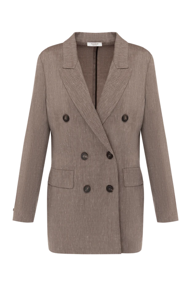 Peserico woman gray wool and linen jacket for women buy with prices and photos 159078 - photo 1