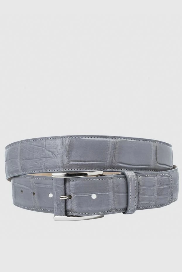 Tardini man gray crocodile leather belt for men buy with prices and photos 159100 - photo 1