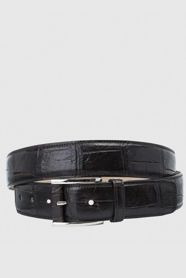 Tardini man brown crocodile leather belt for men 159105 - photo 1