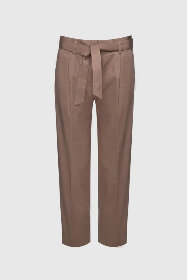 Tonet женские брюки из хлопка коричневые женские купить с ценами и фото 159114 - фото 1