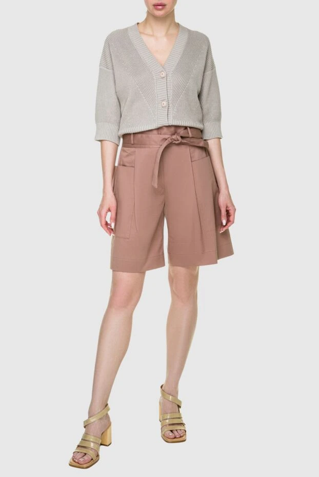 Tonet woman brown cotton shorts for women 159116 - photo 2