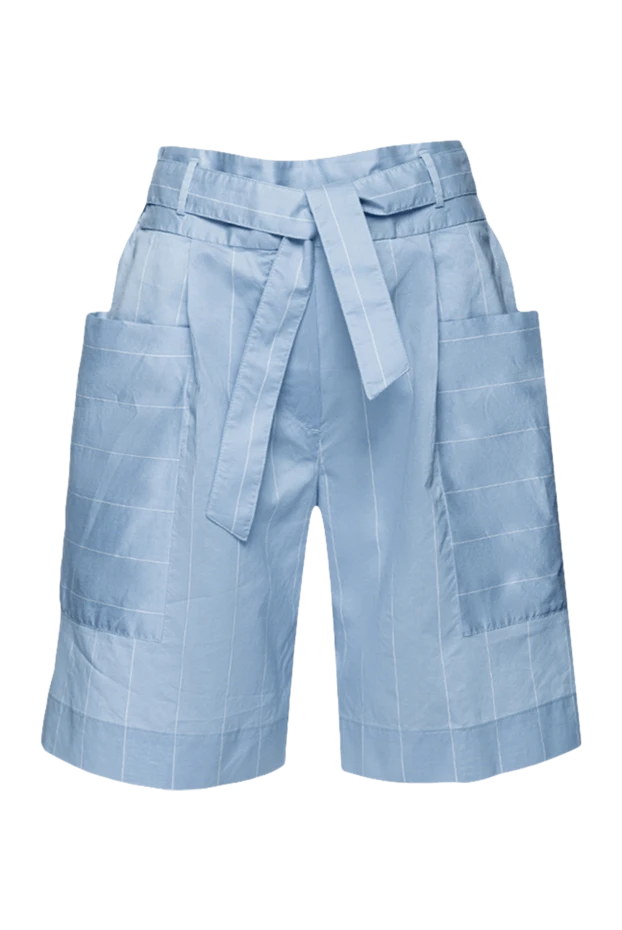 Tonet жіночі шорти з бавовни та шовку блакитні жіночі купити фото з цінами 159117 - фото 1