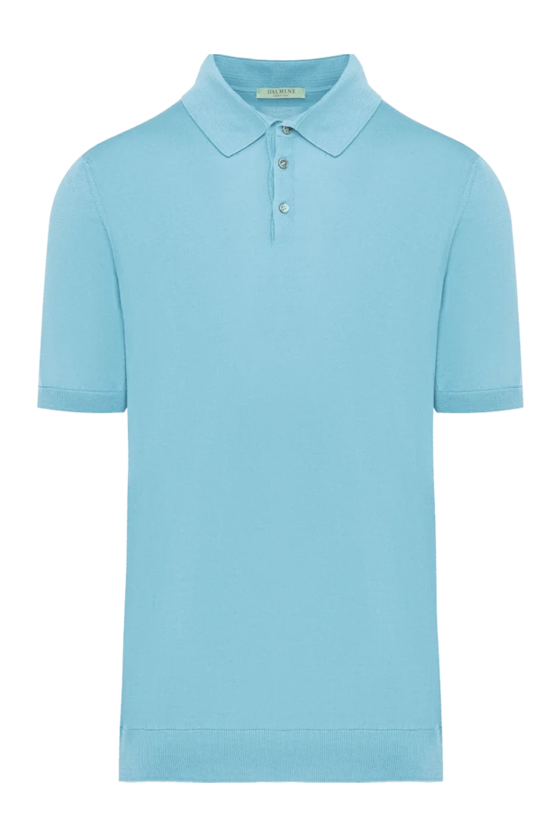 Dalmine blue silk polo for men 159140 - photo 1